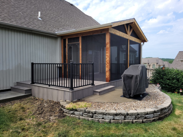 A beautiful outdoor living space created by Graber Outdoors.